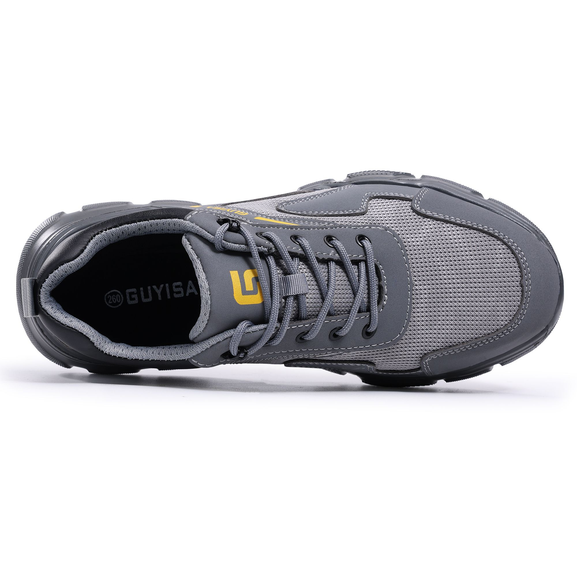 GUYISA Factory Direct Featherweight Drop & Nail Guard Safety Sneakers for Welding & Yard Work