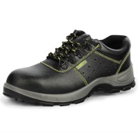 GUYISA High Quality Mens Labor Protection Safety Shoes Anti-Smashing & Piercing Widen Steel Toe Leather with PU Outsole
