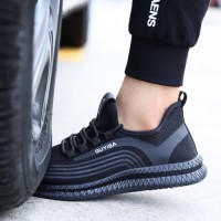 GUYISA Hot Sale SRA Certified Anti Smashing Steel Toe Safety Shoes - Breathable Sports Style Non-Slip Work Boots