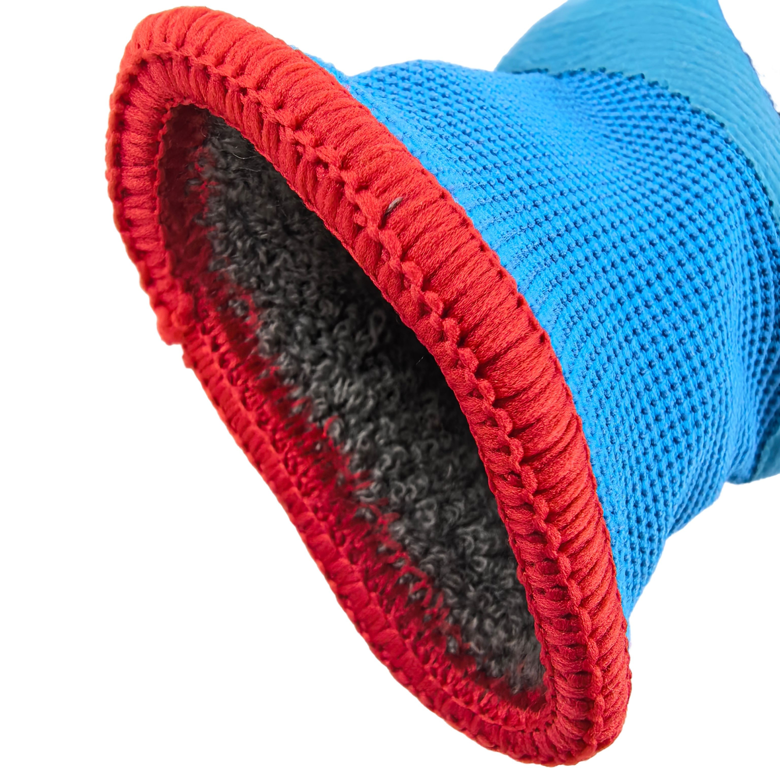 Double Layer Gloves 15G Acrylic Outer with 7G Latex Sandy Liner for Winter Workshop Safety & Anti-Slip Grip