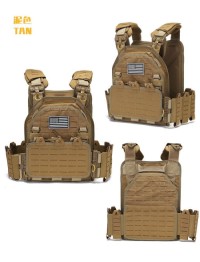 2025 new MOLLE tactical vest outdoor training vest 1000D waterproof and wear-resistant vest