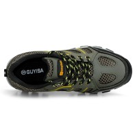 Guyisa Hot Selling Mens Anti Smashing & Puncture Proof Safety Shoes - Breathable Steel Toe Work Boots for Industrial