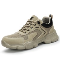 GUYISA Mens Safety Shoes Work Sports Shoes European Standard Steel Toe Safety Shoes