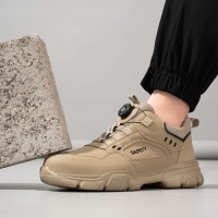 GUYISA New Style Workwear Microfiber Upper Plastic All Safety Boot for Hiking Fashionable Safety Shoes
