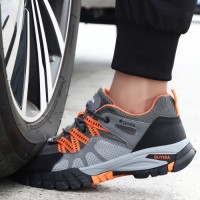 Summer Breathable, Stab-proof, Smash-proof, Waterproof, Lightweight and Wear-resistant Work Climbing Safety Shoes