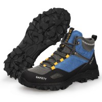 Fashion New Outdoor Breathable Anti-puncture Steel Toe Safety Shoes Supplier Man Shoes