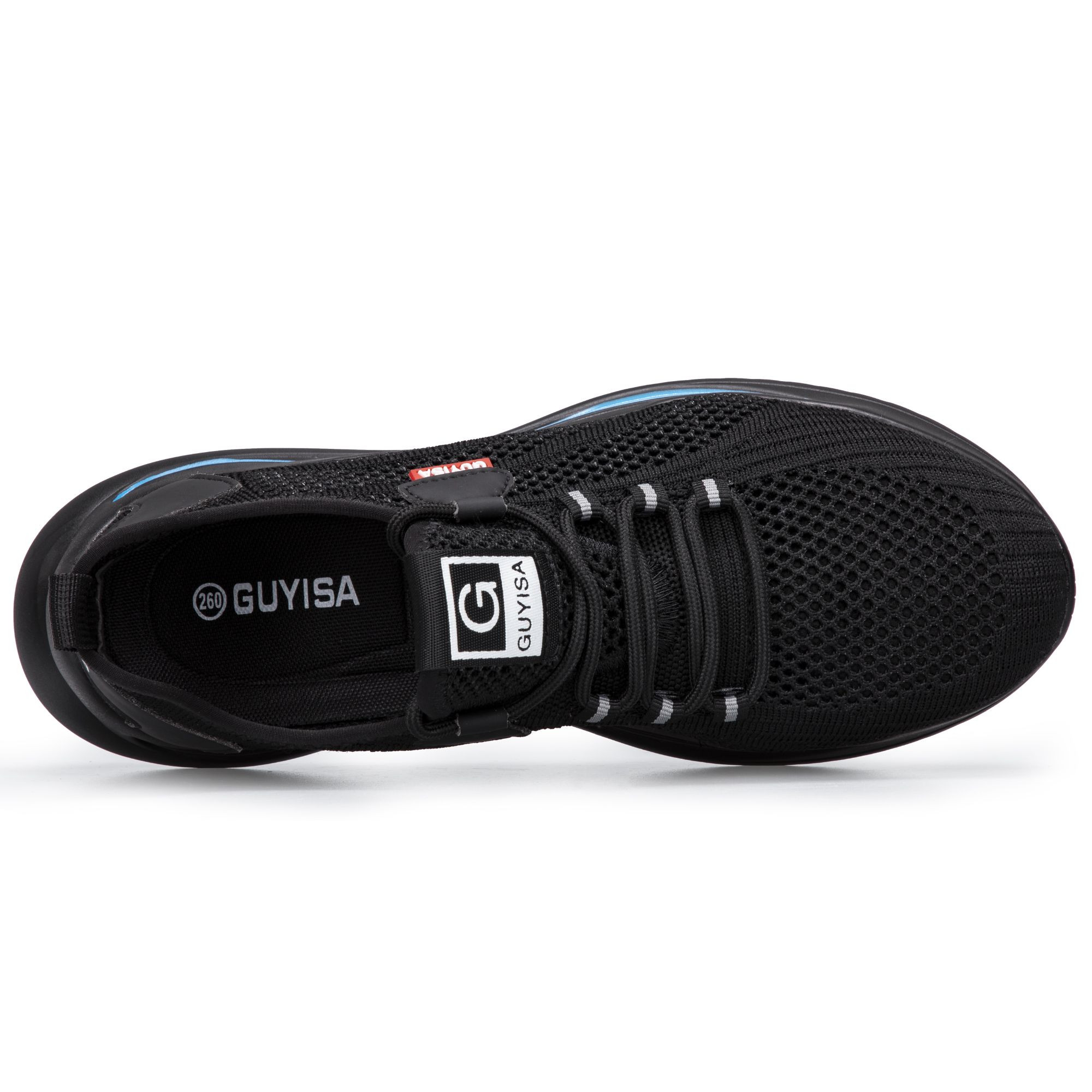 GUYISA Premium Lightweight Steel Toe Safety Shoes for Industrial Work - Breathable PU Anti-Smashing Protection