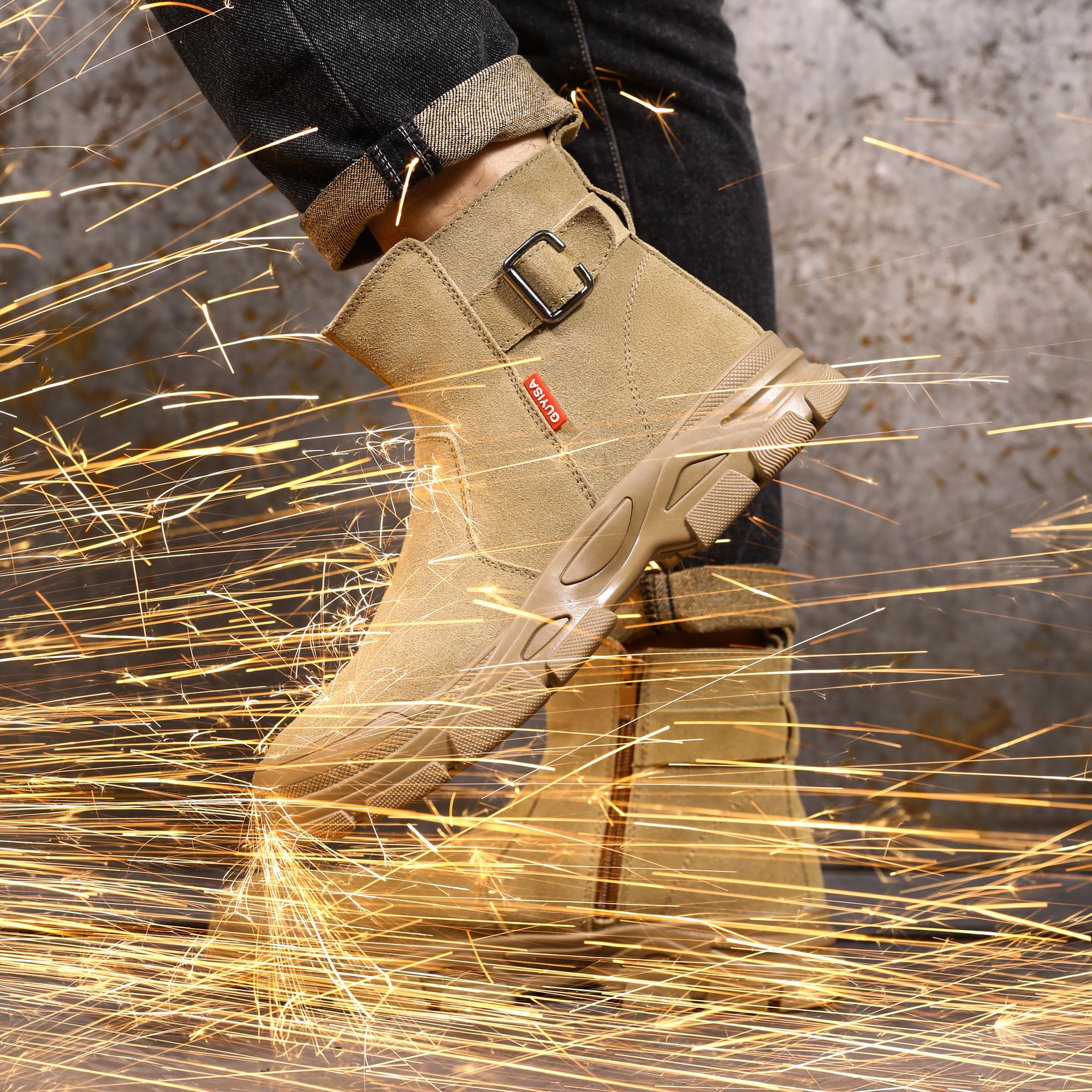 GUYISA Anti -scalding Safety Boots Manufacturer Direct Selling Steel Toe Safety Boots