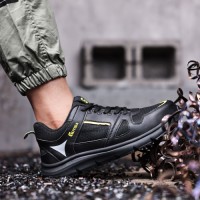 Certified Lightweight Mens Steel Toe SRC Anti-Slip Safety Shoes Work-Approved with Impact Puncture Protection