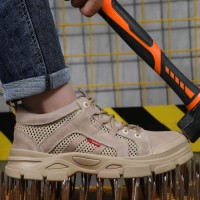 GUYISA High Quality Ultra-Tough Safety Boots with Drop & Nail Guard for Welding & Logistics Tasks Durable Rubber Outsole