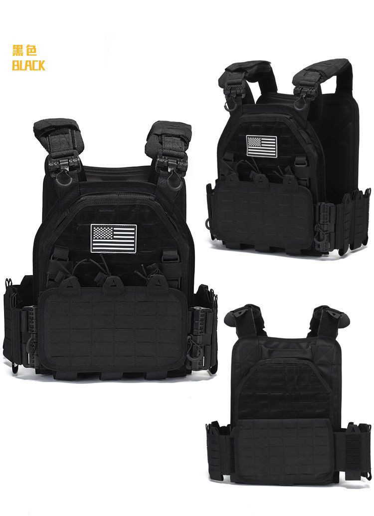 2025 new MOLLE tactical vest outdoor training vest 1000D waterproof and wear-resistant vest