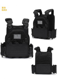 2025 new MOLLE tactical vest outdoor training vest 1000D waterproof and wear-resistant vest