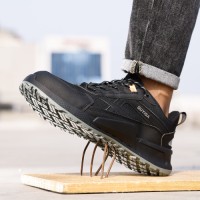 GUYISA Brand Mens Safety Shoes Direct Sale OEM/ODM Soft and Lightweight with Steel Toe for All Seasons-Unisex
