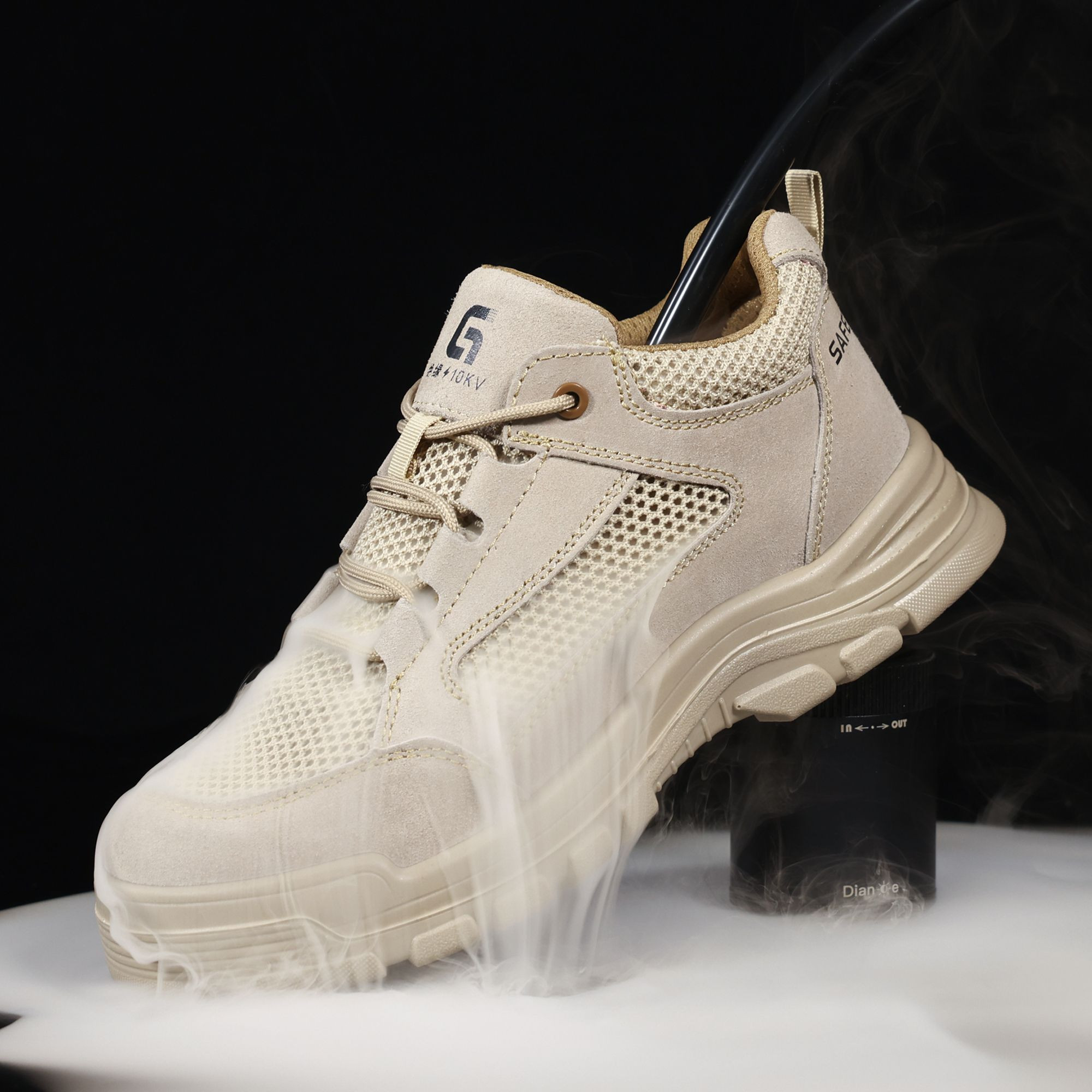 GUYISA Fashion Safety Shoes Microfiber Upper Work Shoes Construction Site Steel Toe Safety Shoes