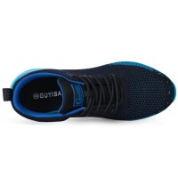 GUYISA Lightweight Impact and Puncture Resistant Breathable Summer Outdoor Casual Sports Steel Toe Safety Shoes