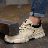 GUYISA Mens Safety Shoes Work Sports Shoes European Standard Steel Toe Safety Shoes