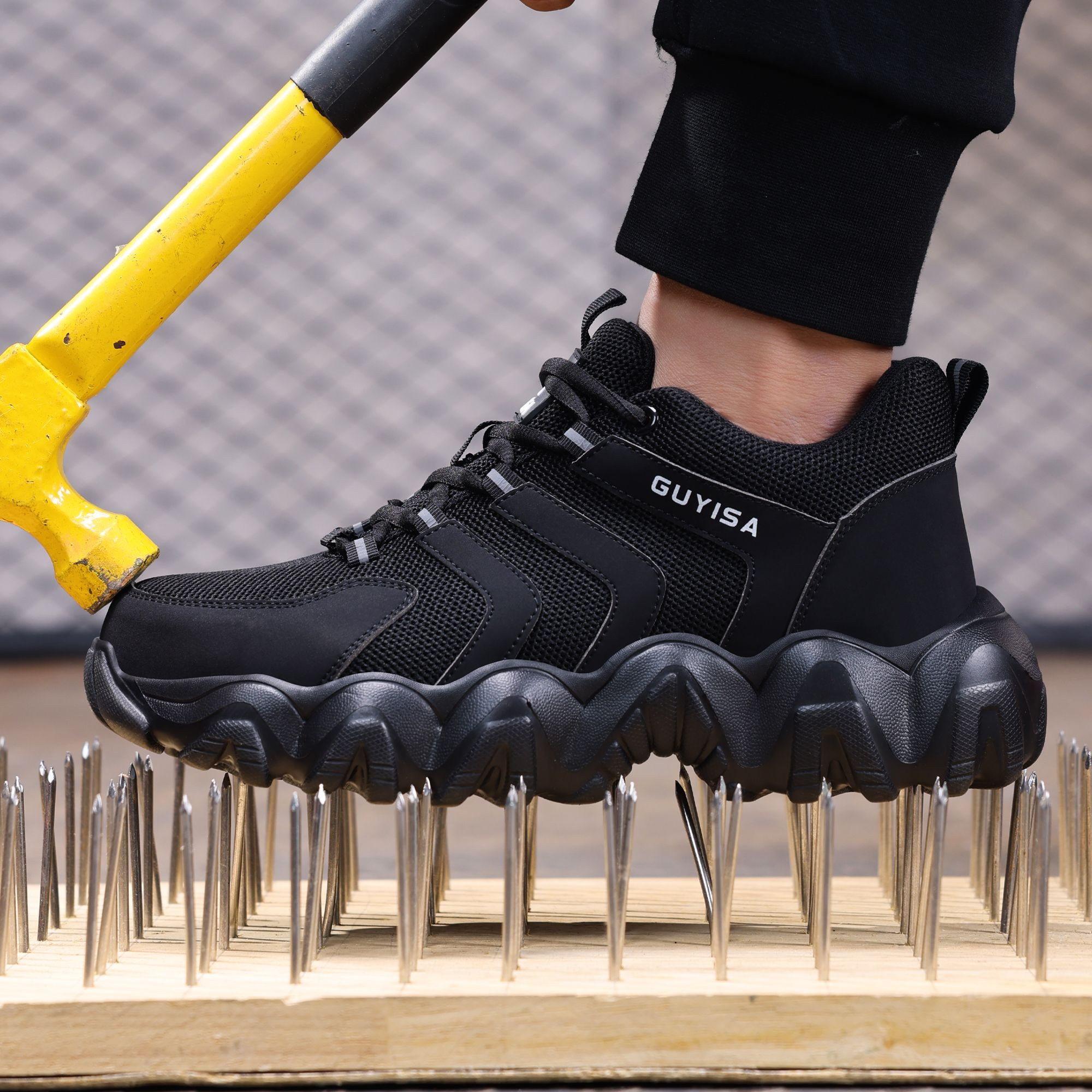 Premium Lightweight Safety Shoes with USEX Anti-Puncture Sole for Construction & Industrial Work