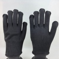 Steel Core Reinforced Gloves High Strength Polyester Coated 7G for Industrial Cut Protection & Wire Handling Safety