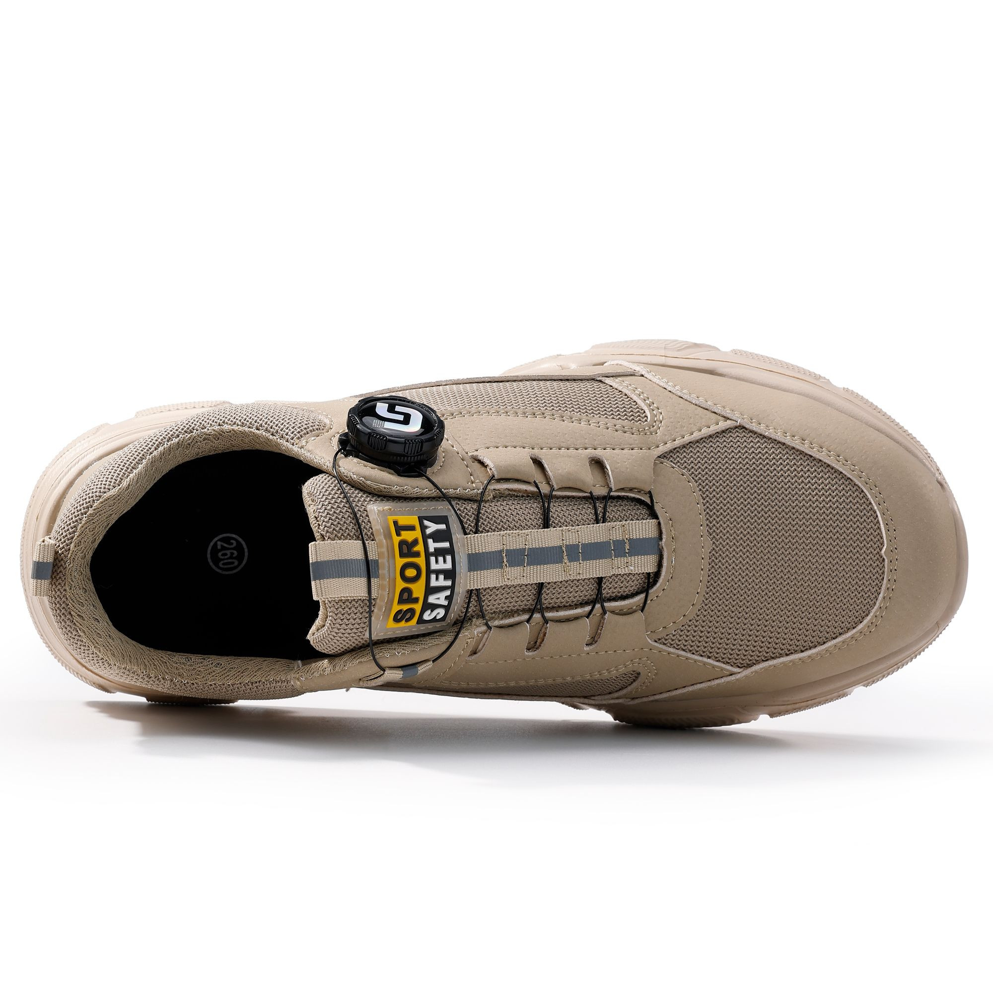 GUYISAAnti Smashing and Anti Piercing Waterproof Microfiber Upper Safety Shoes Lightweight EVA Outsole Safety Shoes
