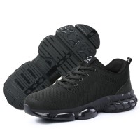 Comfortable Anti-smash Steel Toe Work Boots Breathable Safety Shoes Puncture Resistant Sole Winter Summer Construction