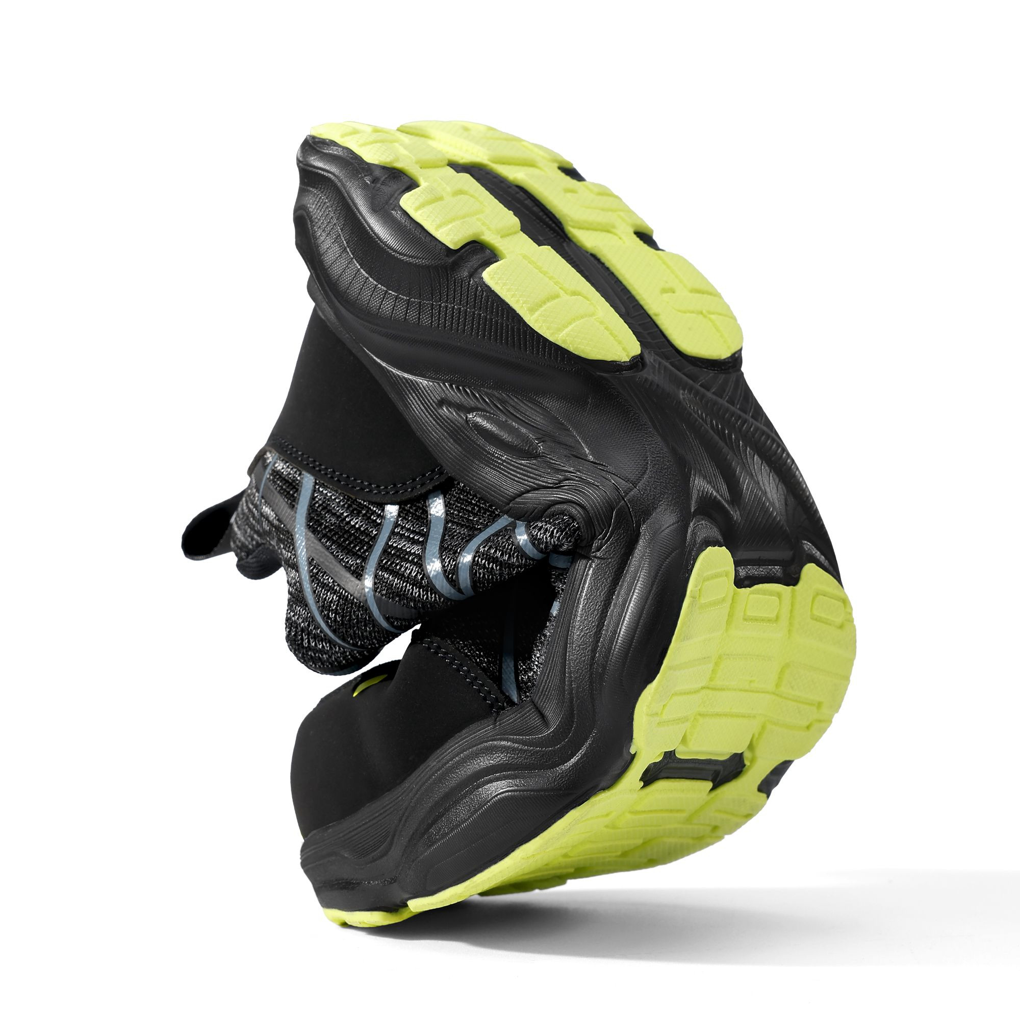 GUYISA New Black Anti - Smash Anti - Puncture Steel Microfiber Upper Functional Shoes Insulation 10kv Mens Work Shoes