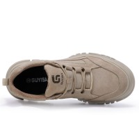 GUYISA New High-top Fashion Safety Shoes Outdoor Steel Toe Hiking Anti-smashing and Puncture-resistant Safety Shoes