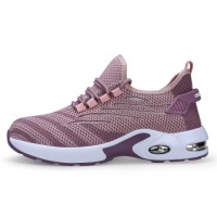 GUYISA Women Safety Shoes Anti Puncture Anti Slip Breathable Mesh Lightweight Cushioned