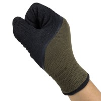 Half Finger Nitrile Sandy Gloves 13G Nylon with 7G Acrylic Terry Liner for Industrial Dexterity & Workshop Safety