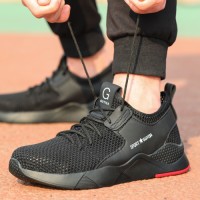Factory Direct Anti Puncture and Anti Smashing Steel Toe Breathable Sports Safety Boots, Suitable for Industrial Use
