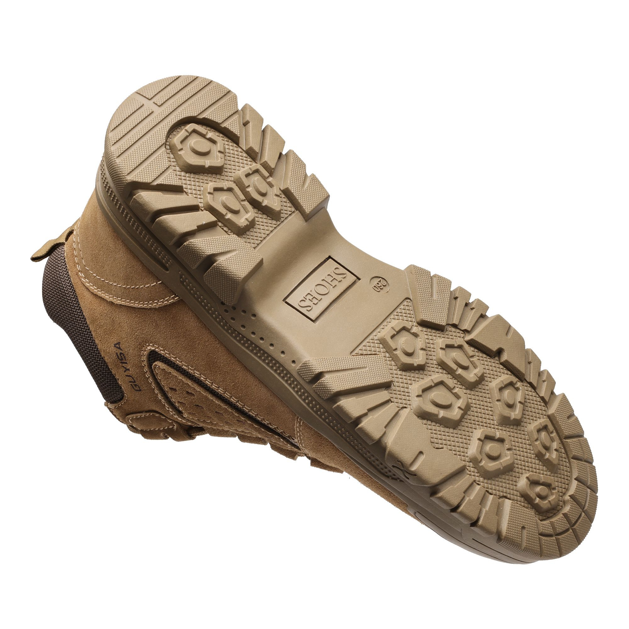 GUYISA Comfortable Mens Outdoor Steel Toe Safety Shoes Anti-Smashing & Anti-Puncture Construction Boot