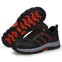 GUYISA Outdoor Safety Shoes Waterproof Microfiber Leather Steel Toe Anti-Puncture Safety Work Shoes