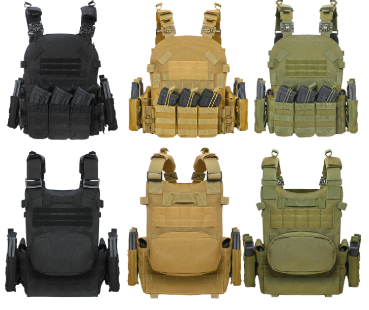 New tactical vest, MOLLE tactical military vest, multi-functional lightweight tactical vest