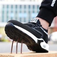 Shock Outsole Puncture Proof Work Construction Breathable Light Weight Safety Shoes
