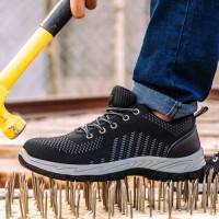Best-selling brand safety shoes security breathable fly netting cloth factory workshop work steel toe safety shoes