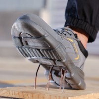 GUYISA Factory Direct Featherweight Drop & Nail Guard Safety Sneakers for Welding & Yard Work