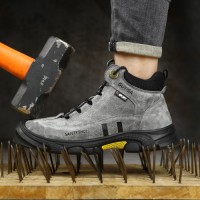 GUYISA Industrial Top Quality Comfortable Puncture Resistant Steel Toe Anti Slip Rubber Sole High Safety Shoes