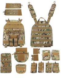 Outdoor camouflage vest,breathable and wear-resistant, real-life CS multi-functional combat vest
