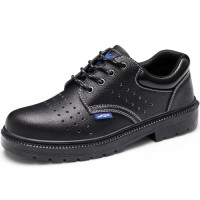 GUYISA Hot Sale Leather Labor Protection Footwear Non-Slip Waterproof with Impact & Puncture Resistant Guard