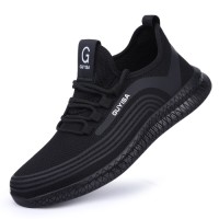 GUYISA Hot Sale SRA Certified Anti Smashing Steel Toe Safety Shoes - Breathable Sports Style Non-Slip Work Boots