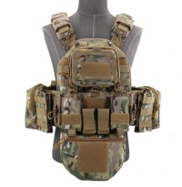 Outdoor camouflage vest,breathable and wear-resistant, real-life CS multi-functional combat vest