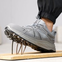 GUYISA European Standard Steel Toe Cap Grey Anti - Smash and Anti - Pierce Safety Shoes