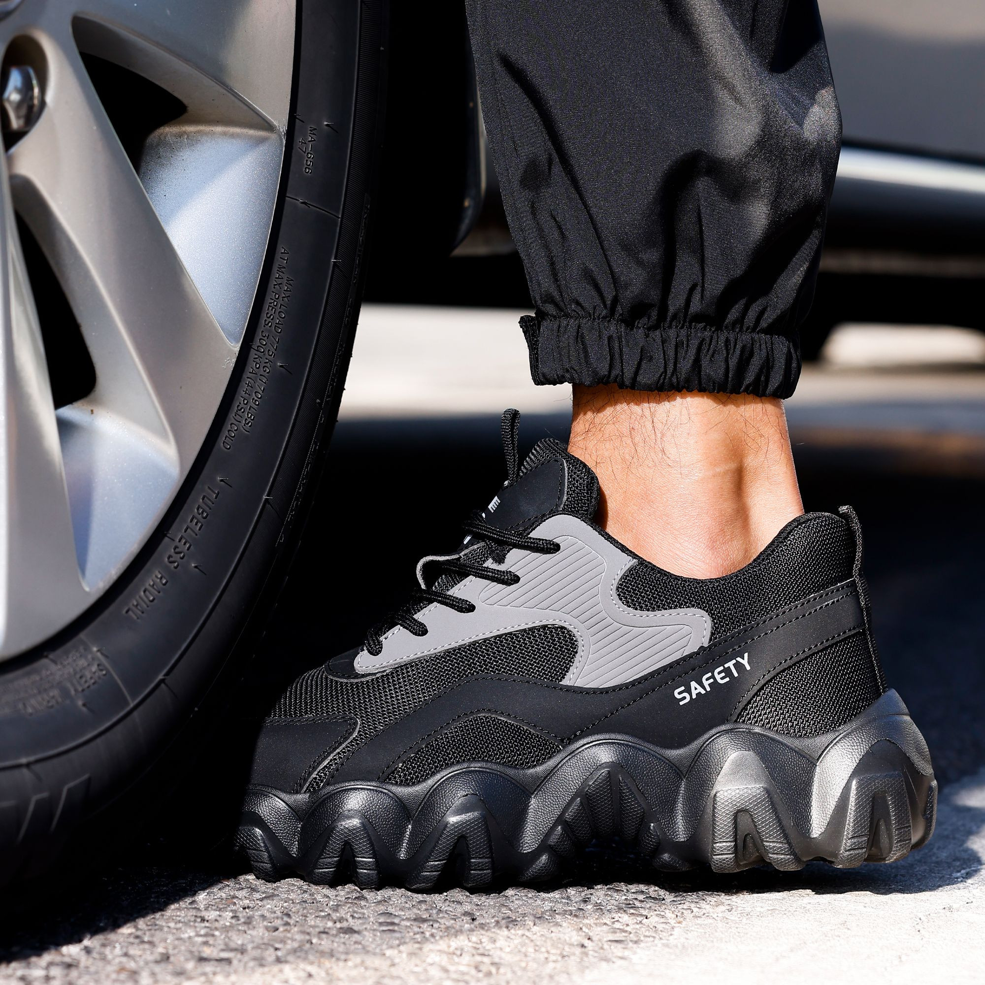 Sports Series Safety Shoes European Standard Steel Toe Microfiber Unsex Safety Shoes