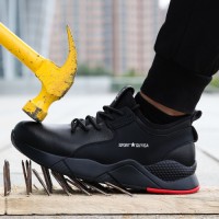 GUYISA Steel Toe Anti-Puncture Work Shoes Safety Foot Protection for Construction Industrial Heavy-Duty Labor