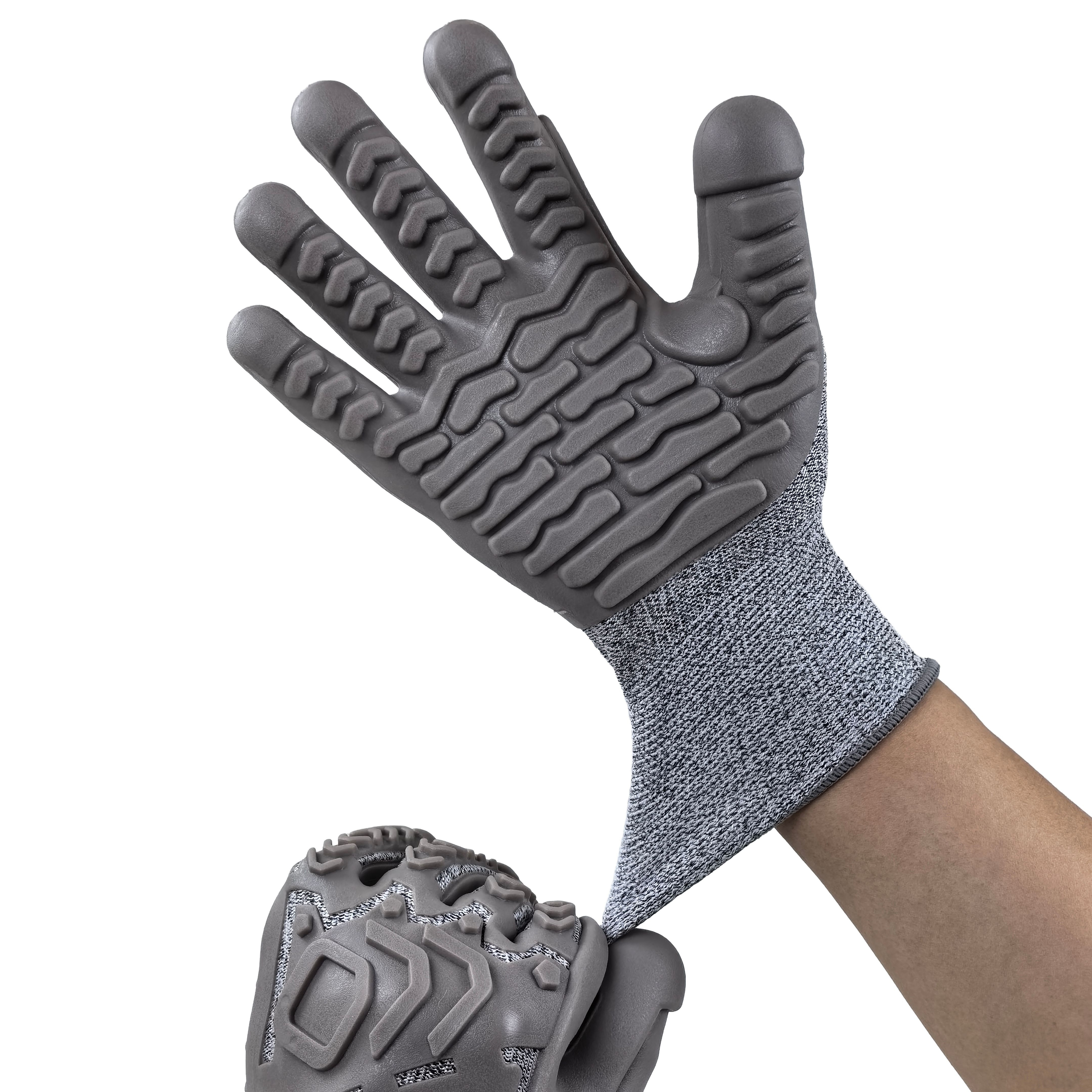 Cut Resistant & Anti-Impact HPPE TPE Molded Gloves 13G for Heavy Duty Workshop Safety