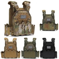2025 new MOLLE tactical vest outdoor training vest 1000D waterproof and wear-resistant vest