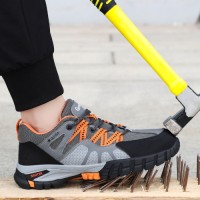 Summer Breathable, Stab-proof, Smash-proof, Waterproof, Lightweight and Wear-resistant Work Climbing Safety Shoes