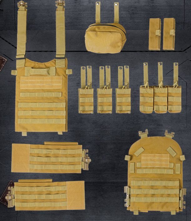 New tactical vest, MOLLE tactical military vest, multi-functional lightweight tactical vest