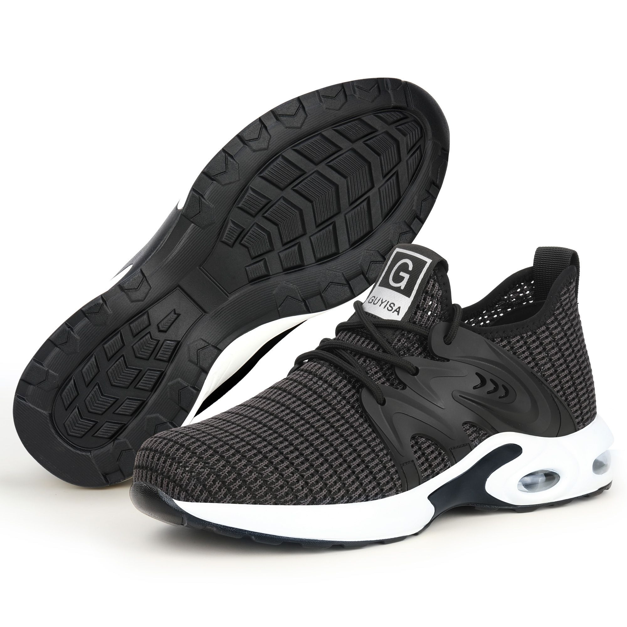 Outdoor Safety Shoes Breathable Mens Sports Steel Toe Safety Shoes Smash-proof Puncture-proof Safety Shoes for Women