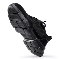 Black Mens Work Shoes Mesh Upper Steel Toe Breathable Anti Static Lightweight Slip Resistant Mens Work Shoes