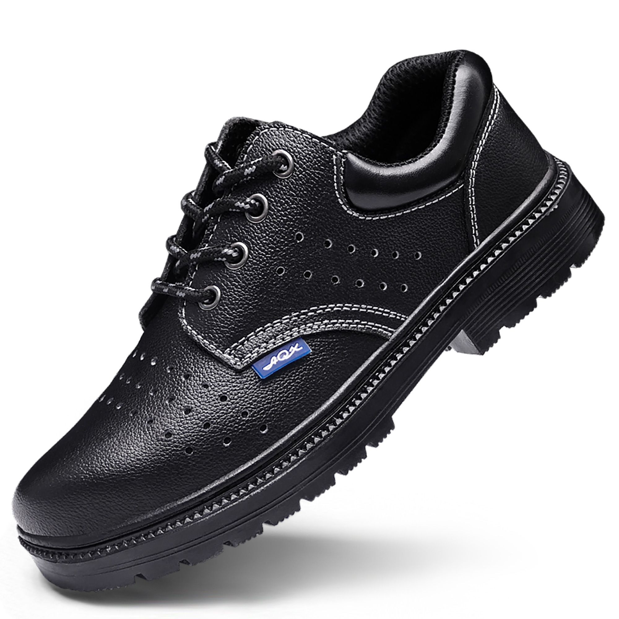 GUYISA Hot Sale Leather Labor Protection Footwear Non-Slip Waterproof with Impact & Puncture Resistant Guard